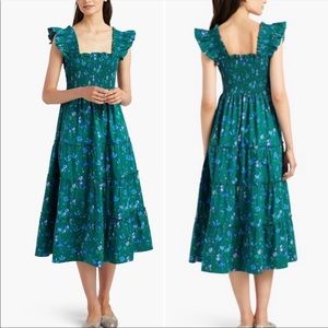 Nap Dress in Emerald Space Floral, “Ellie” Style